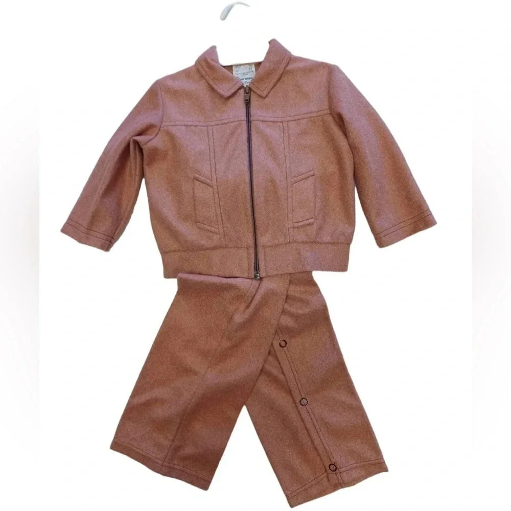Charming Originals NWT Vintage 2 Piece Suspender Pants and Jacket Size 24M